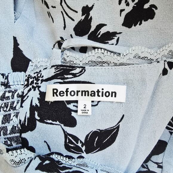 Reformation Pennington Midi Floral Sleeveless Dress Women's Size 2 - Picture 10 of 11